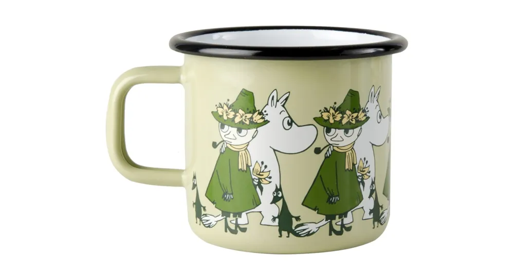 Nakupujte Hned Smaltovaný plecháčik Moomin Friends zelený 3,7 dl
