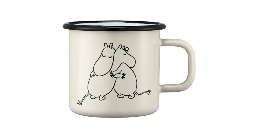 Super Cena Smaltovaný plecháčik Moomin Hug biely 3,7 dl