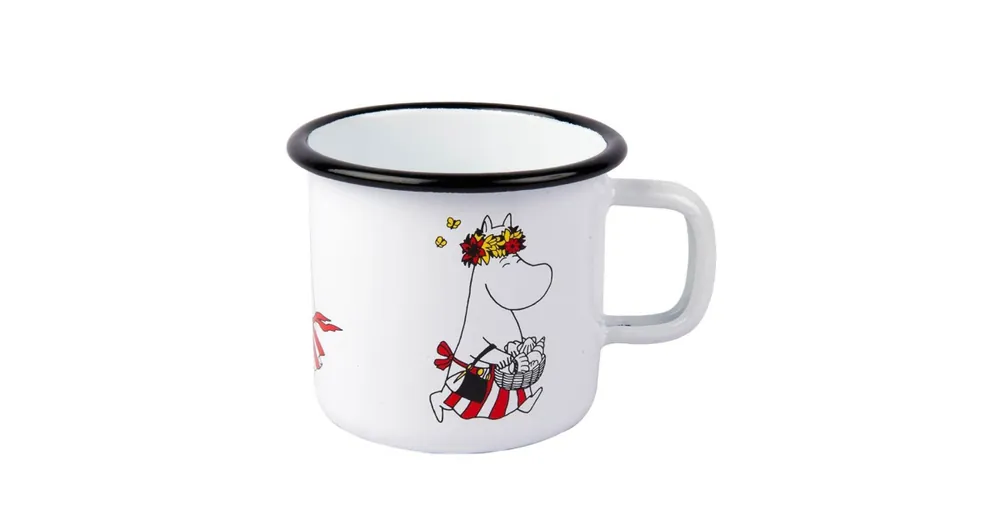 Vysoce Kvalitní Smaltovaný plecháčik Moomin Mamma 3,7 dl