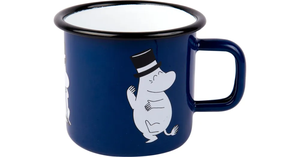 Smaltovaný plecháček Moominpappa modrý, 3,7 dl Bezpečná Platba