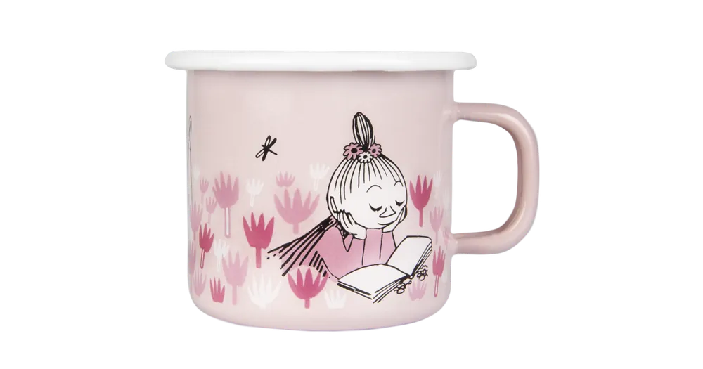 Smaltovaný plecháčik Reading Girl 2,5 dl Zlevněný