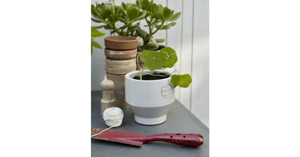 Top Prodej Vonkajší kvetináč Edge Pot Light Grey M