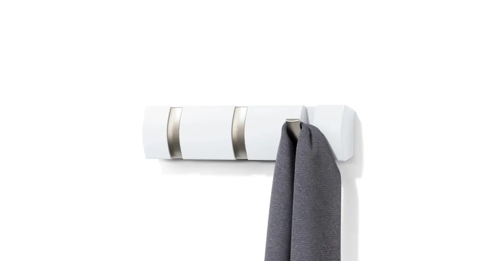 Věšák na zeď Flip White 3 háčky Expresní Doručení