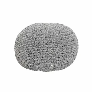 Vyplétaný pouf černobílý Tovární Cena