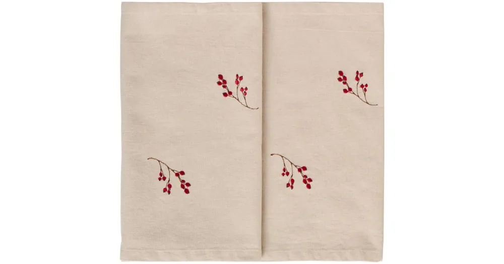 Dokud Zásoby Vydrží Vyšívaný běhoun Winterberry Konáre 160x30 cm