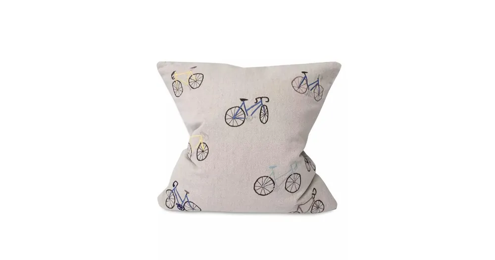 Vyšívaný povlak na polštář Bicycles 50x50 cm Nová Kolekce