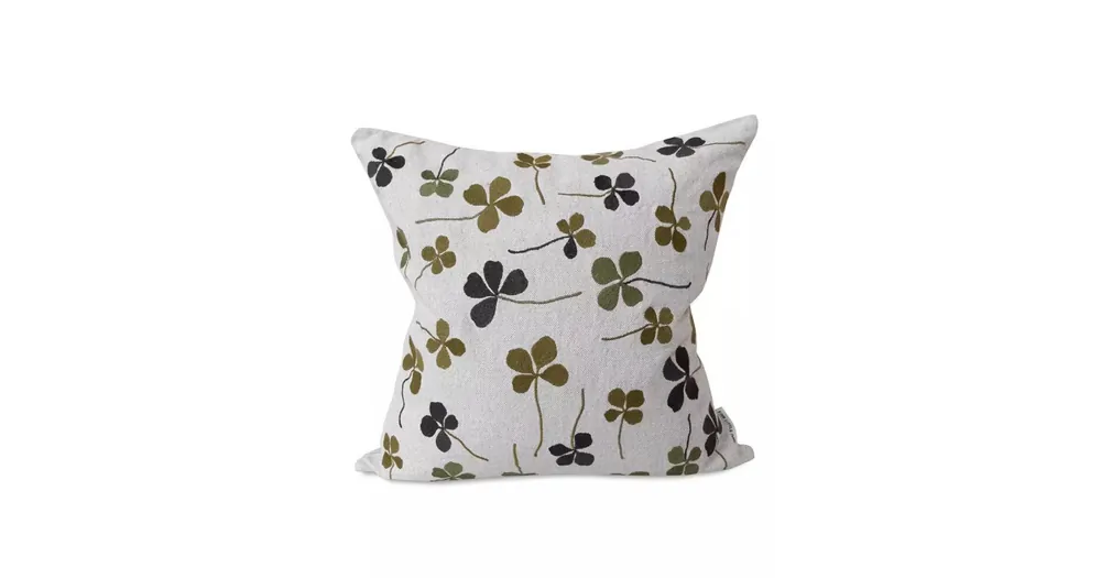 Vyšívaný povlak na polštář Clover Green 50x50 cm Akce