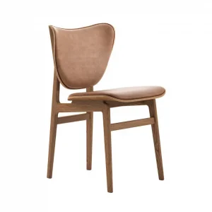 Čalouněná jídelní židle Elephant, light smoked oak / Dunes Leather - Camel 21004 Nízká Cena