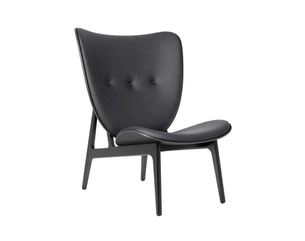 Křeslo Elephant, black oak / Dunes Leather - Anthracite 21003 Nízká Cena