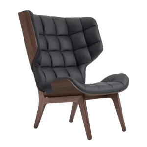 Křeslo Mammoth, dark smoked oak / Dunes Leather - Anthracite 21003 Cenový Hit