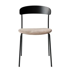 Kup Teď Čalouněná židle Missing Chair, black lacquered ash/Nubuck 30256