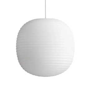 Cenově Výhodný Závěsné svítidlo Lantern Pendant, Medium, Frosted White Opal Glass