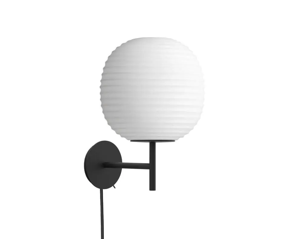Kup Teď Nástěnná lampa Lantern Wall Lamp, Small, Frosted White Opal Glass