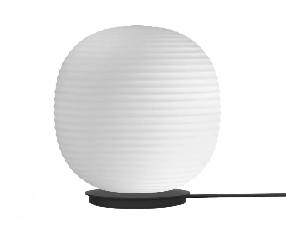 Akce Stojací lampa Lantern Globe Floor Lamp, Large, Frosted White Opal Glass