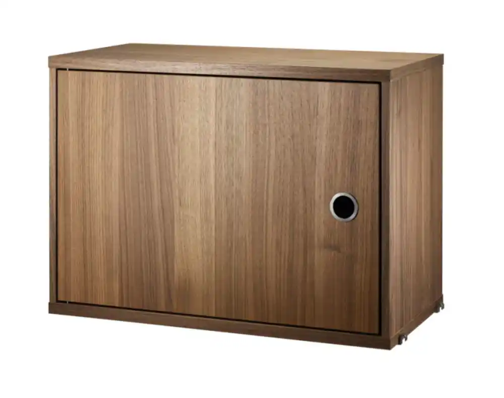 Akční Nabídka Komoda String Cabinet with swing door, walnut