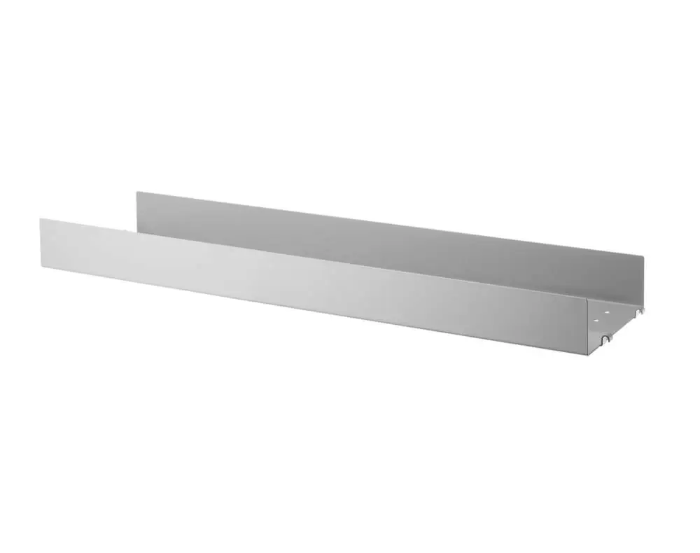 Police String Metal Shelf High Edge 78 x 20, grey Sleva