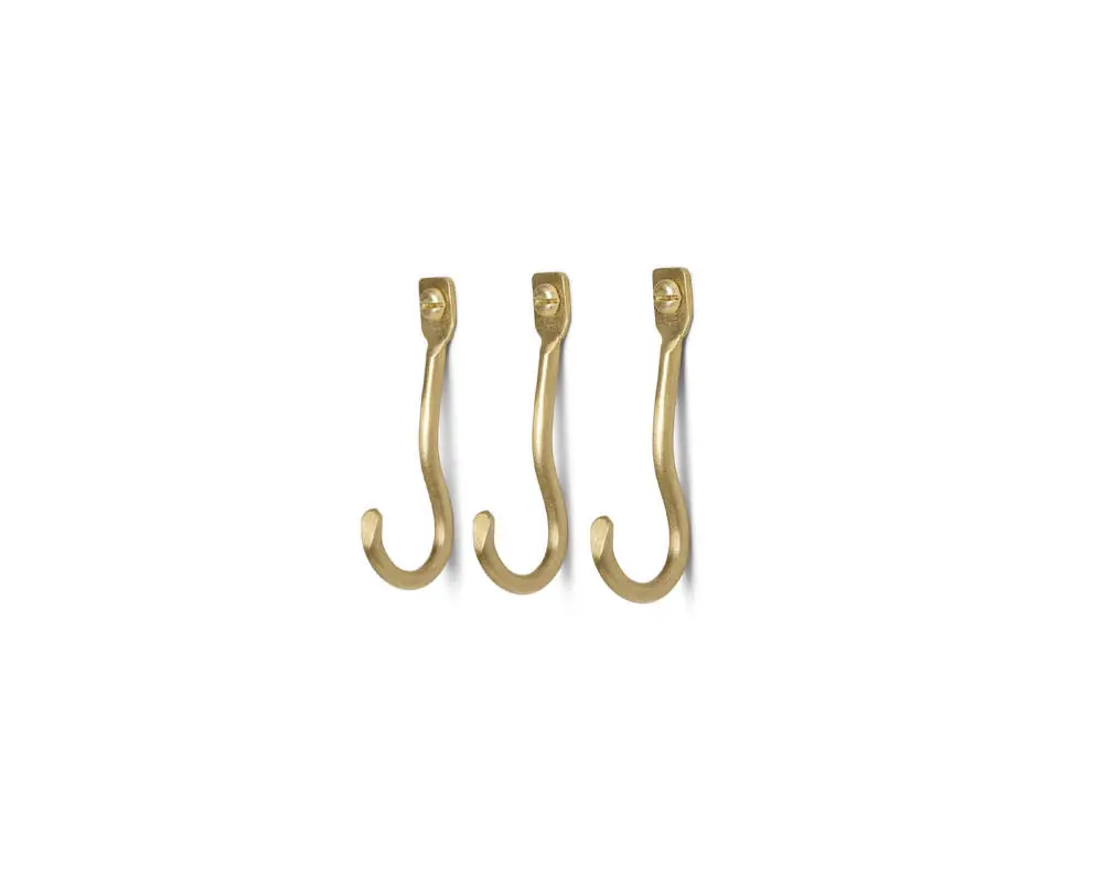 Sada háčků Curvature Hooks, brass Koupit Online