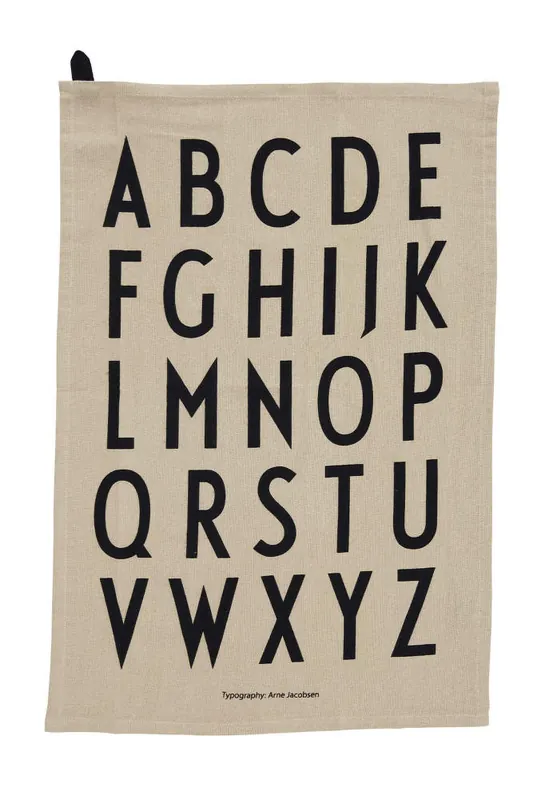 Kuchyňská utěrka Design Letters, sada 2 ks, beige Zlevněný