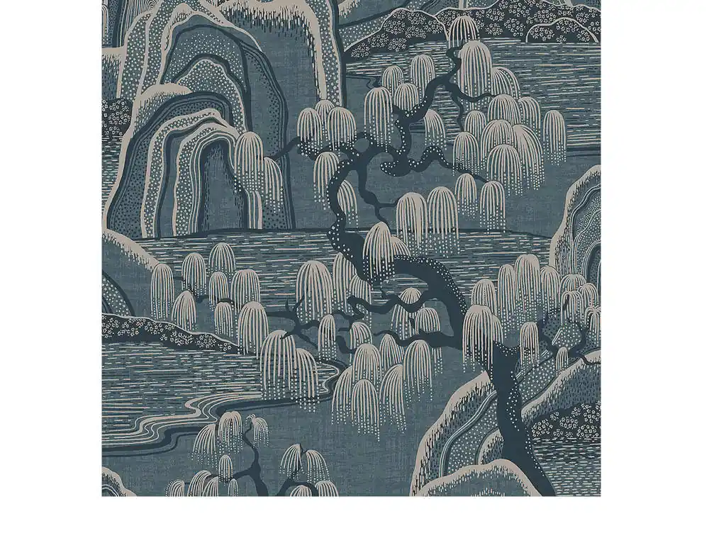 Sezónní Sleva Tapeta Indigo Garden 3133