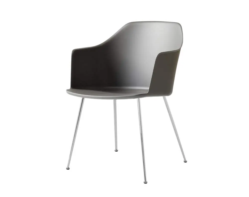 Židle Rely HW33 s područkami, chrome/stone grey Nakupujte Hned