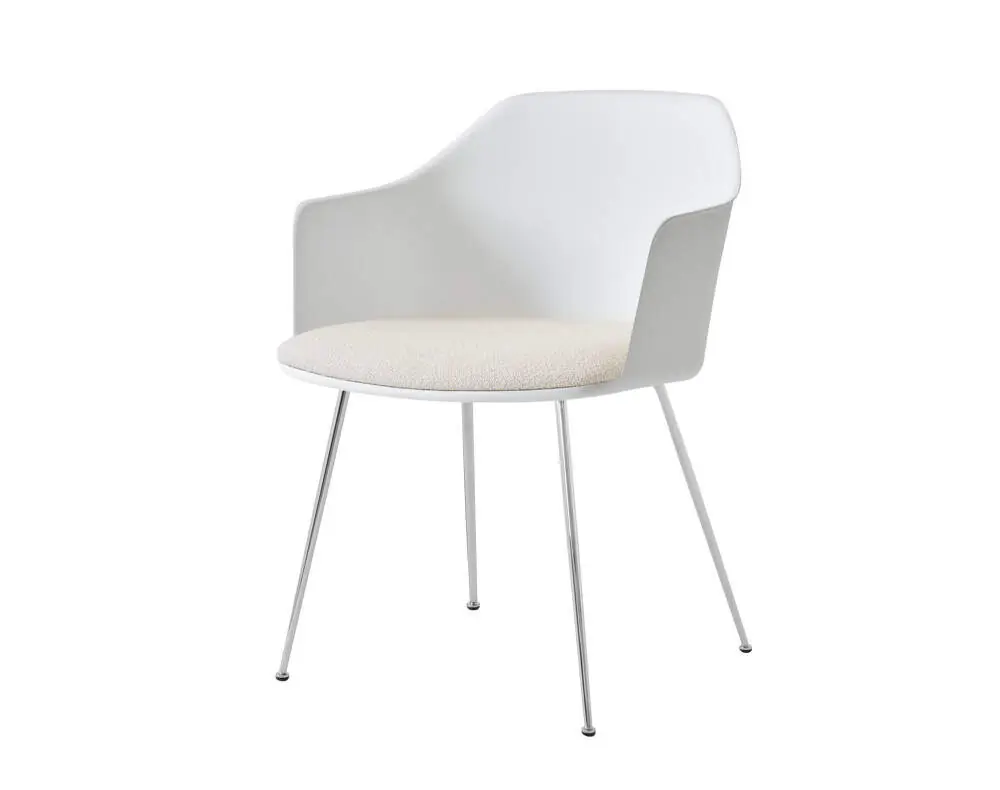 Židle Rely HW34 s područkami, chrome/white / Karakorum 001 Značkový