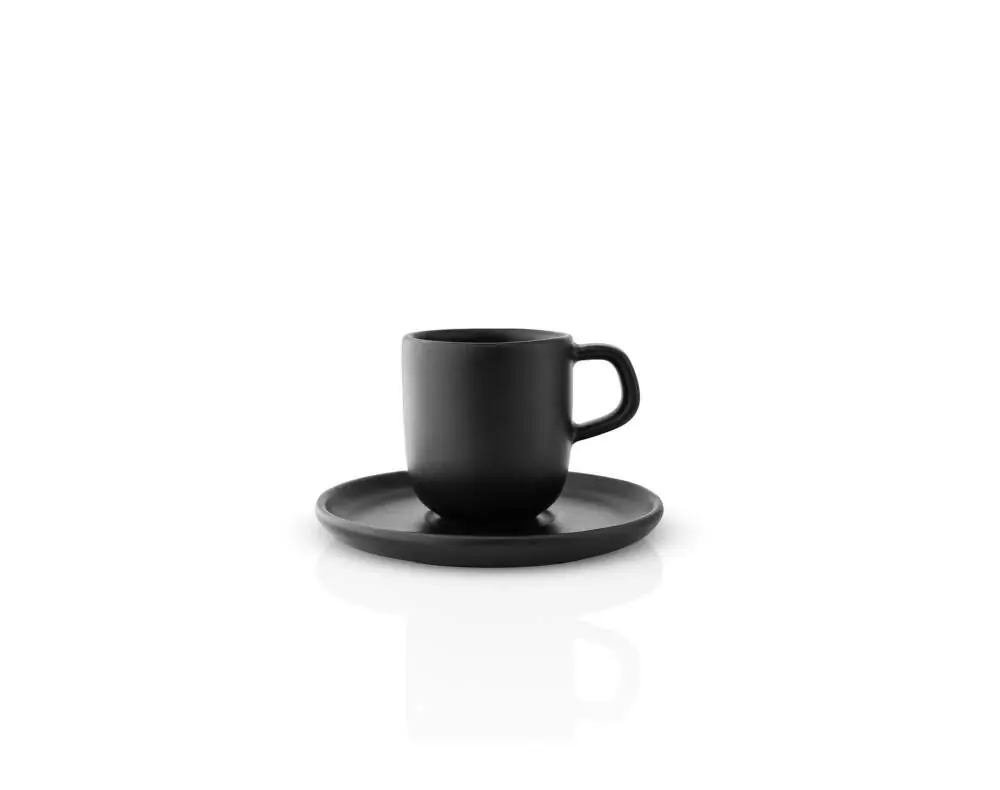 Hrníček s podšálkem Nordic Kitchen Espresso Cup with Saucer, black Akční Nabídka