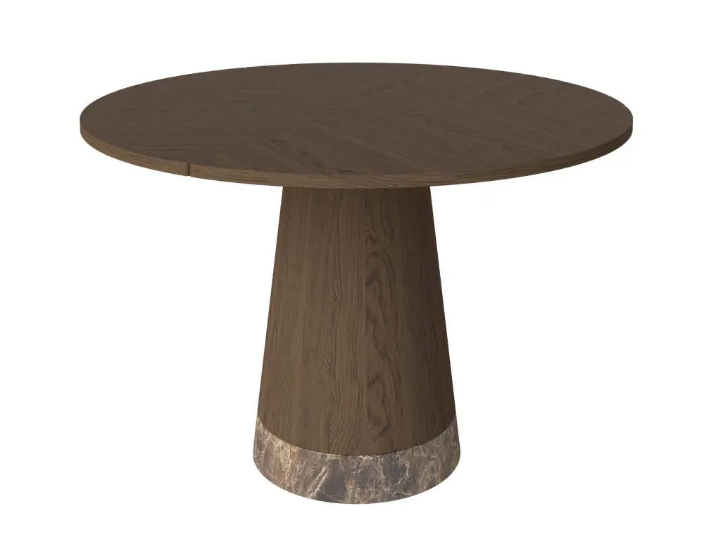 Jídelní stůl Piro Ø125 cm, dark oiled oak Nová Kolekce