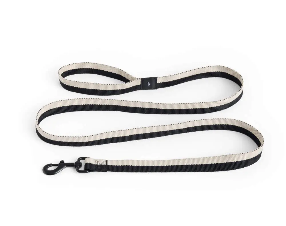 Nová Kolekce Vodítko Dogs Leash Flat M/L, black/white