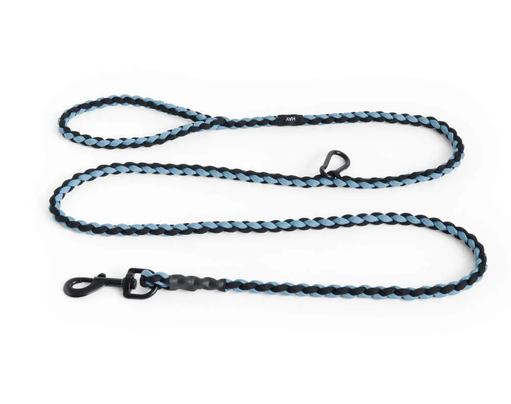 Nastavitelné vodítko Dogs Leash Braided, blue/black Expresní Doručení