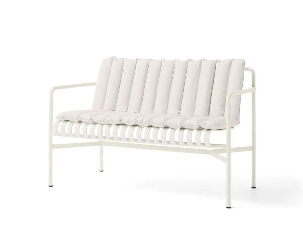Prošívaný podsedák Palissade Dining Bench Soft Quilted Cushion, cream white Oblíbený