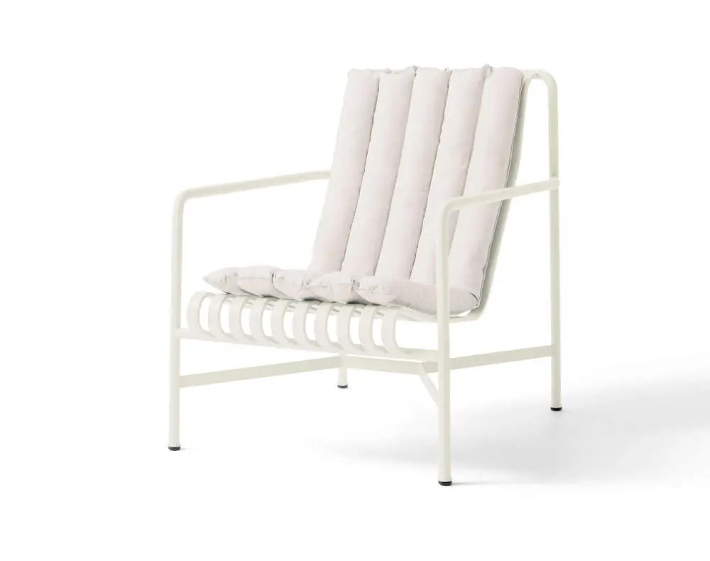 Textilní podsedák Palissade Lounge Chair High Soft Quilted Cushion, cream white Horká Nabídka