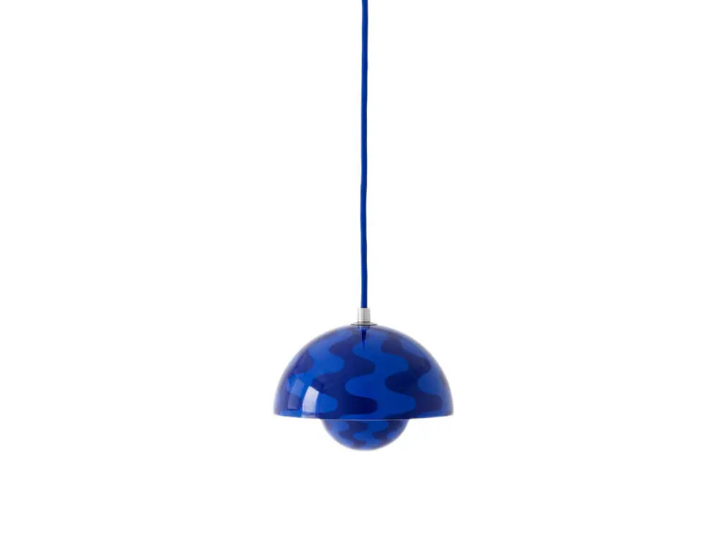 Závěsná lampa Flowerpot VP10, cobalt blue/twilight blue pattern Expresní Doručení
