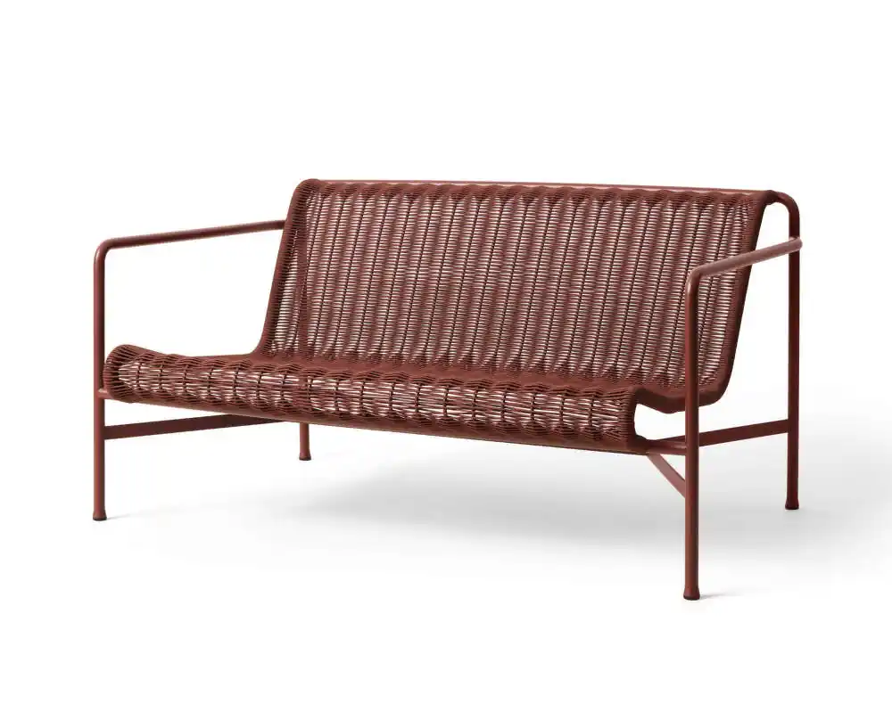 Tovární Cena Lavička Palissade Cord Lounge Sofa, iron red