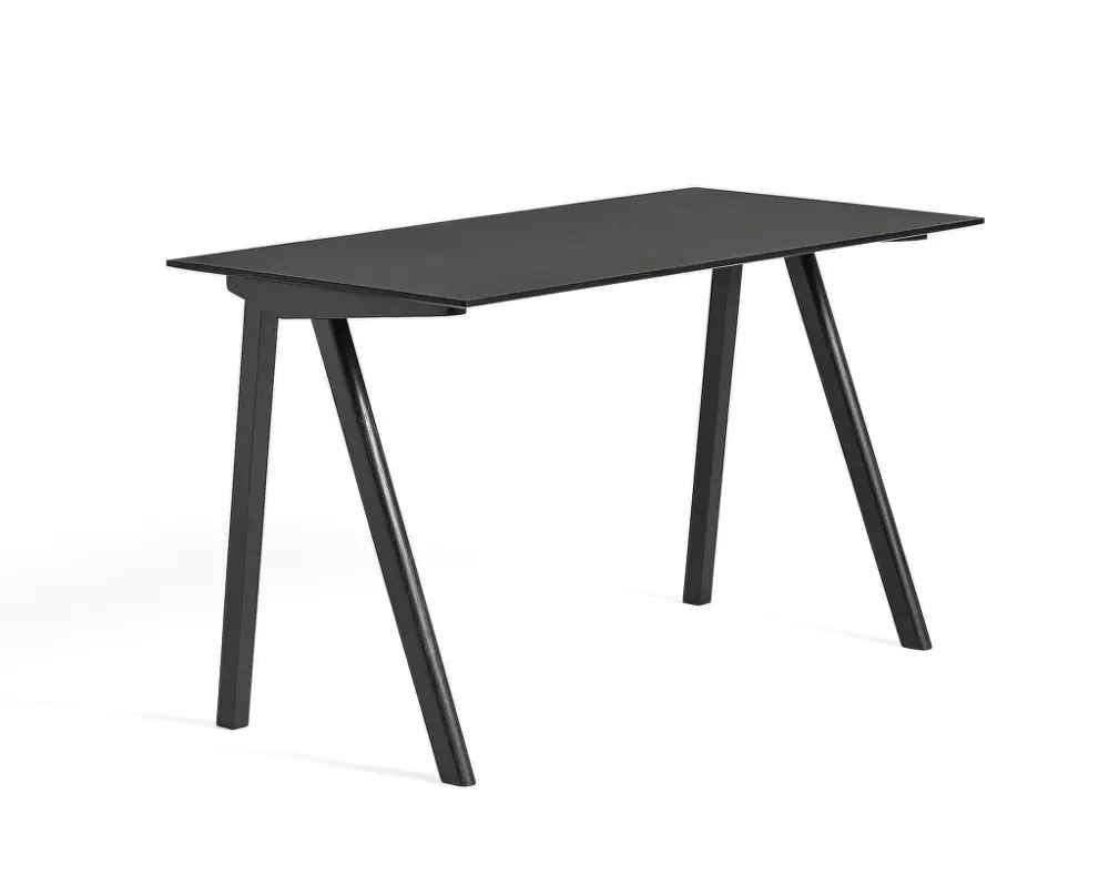 Stůl Copenhague CPH 90, black water-based lacquered oak/black linoleum Horká Nabídka