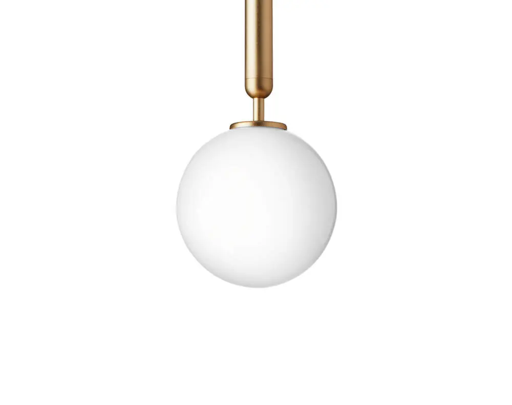 Závěsné svítidlo Miira 1, brass/opal Rychlé Dodání