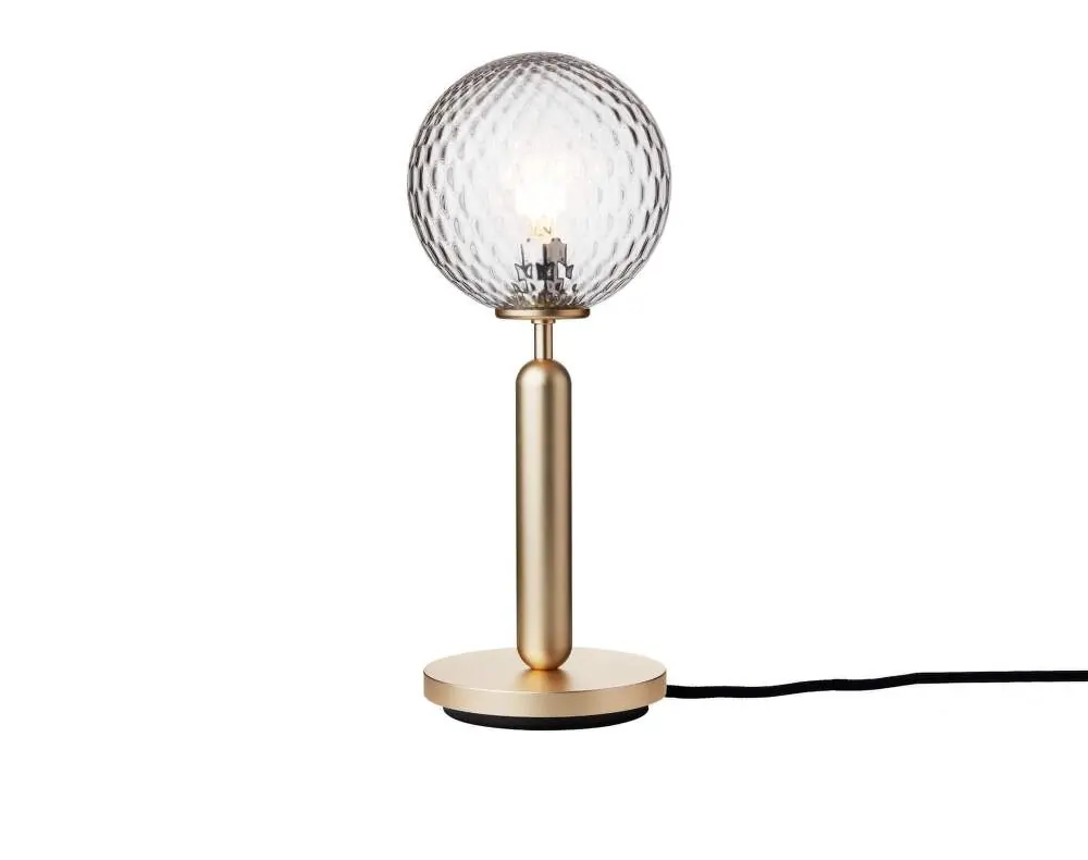 Stolní lampa Miira, brass/optic clear Výprodej