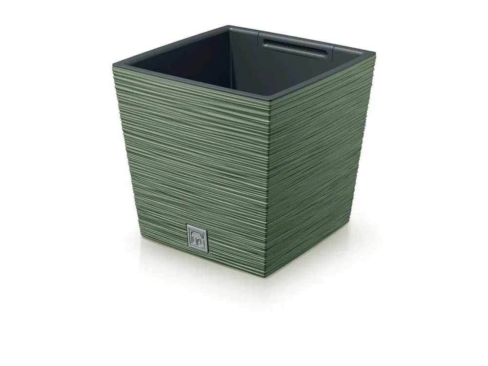 Oblíbený Květináč FURU SQUARE LOW 30 cm - barva zemitě zelená