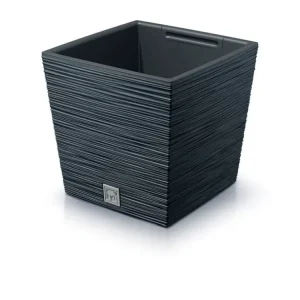 Aktuální Květináč FURU SQUARE LOW 24 cm - barva antracit