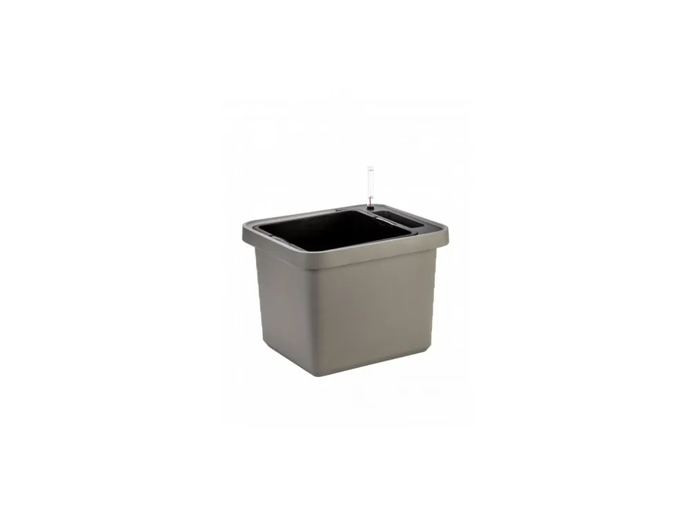 Aktuální Samozavlažovací truhlík PLASTIA BERBERIS UNO 45x39x35 taupe