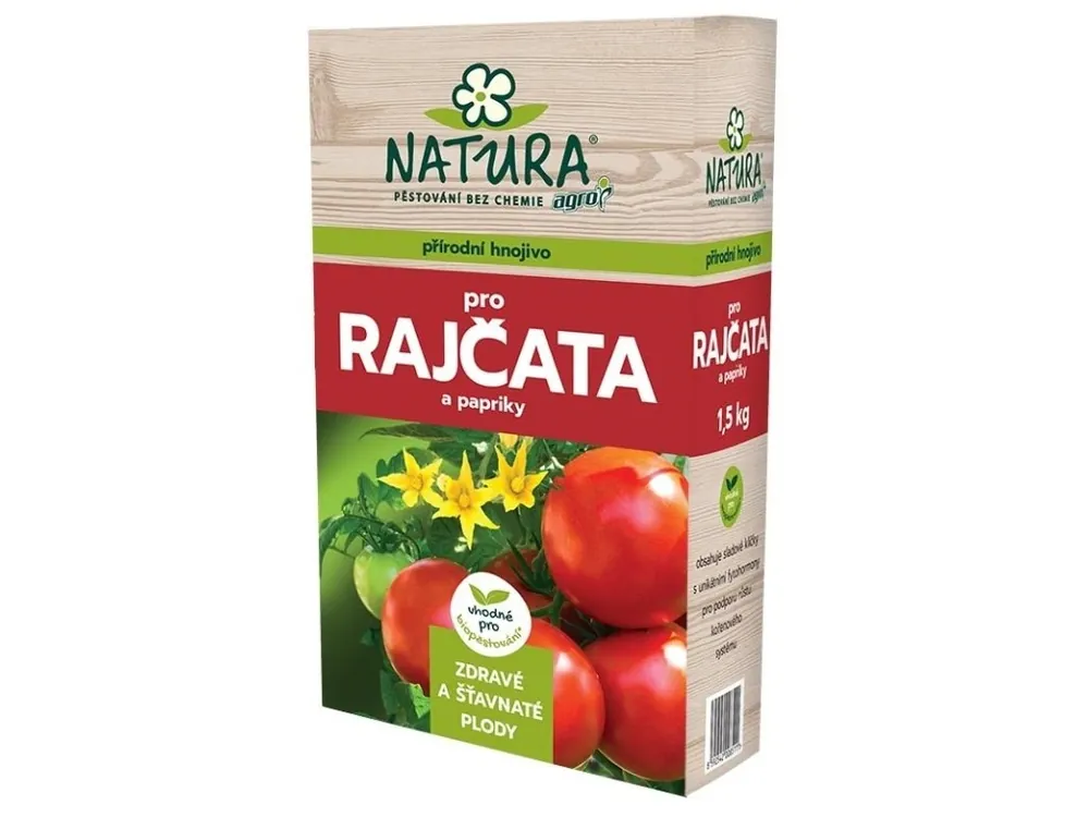 Oblíbený NATURA Přírodní hnojivo pro rajčata a papriky 1,5 kg