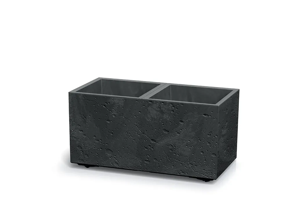 Nová Kolekce Květináč SIERRA CASE BETON EFFECT 57,7 cm - barva černý beton