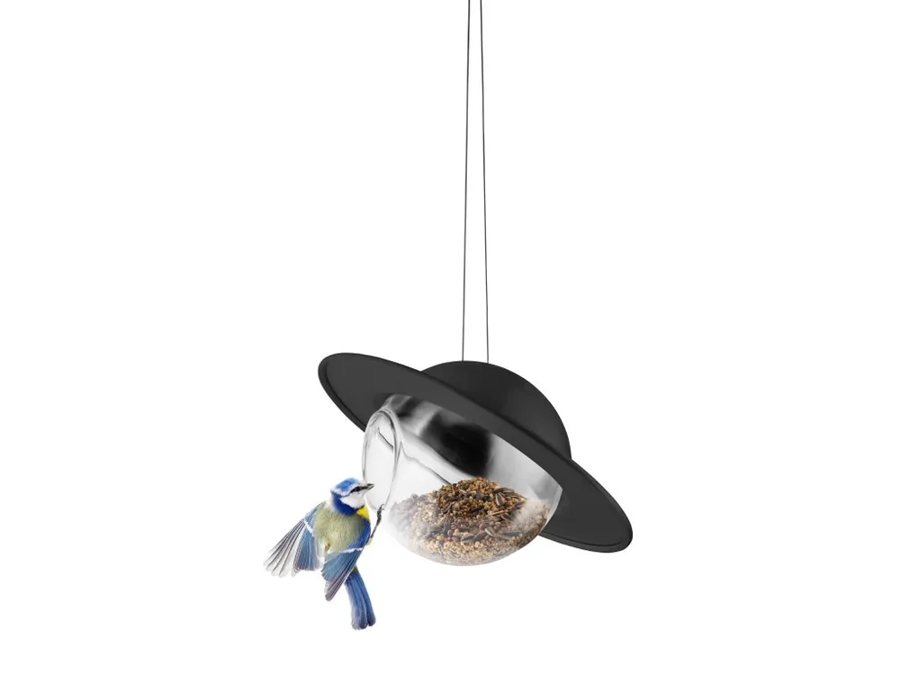 Sezónní Sleva Ptačí krmítko Saturn, černá