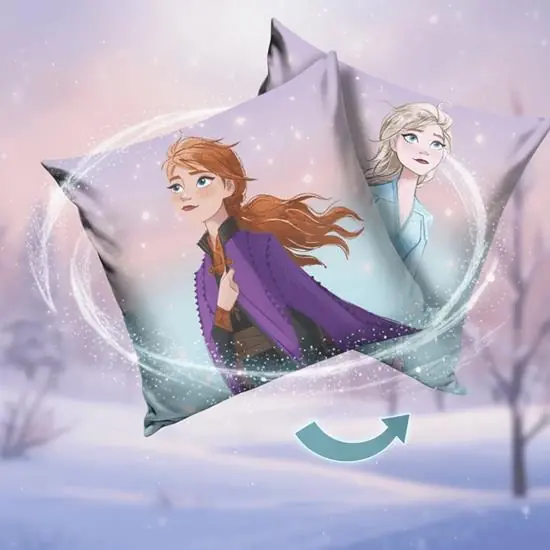 Vrácení Zdarma Oboustranný povlak na polštářek - Ledové království sestry Elsa a Anna