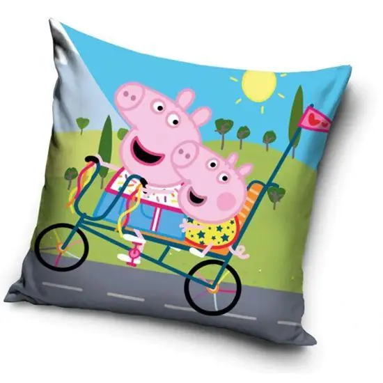 Objednat Nyní Povlak na polštářek - Prasátko Peppa na kole