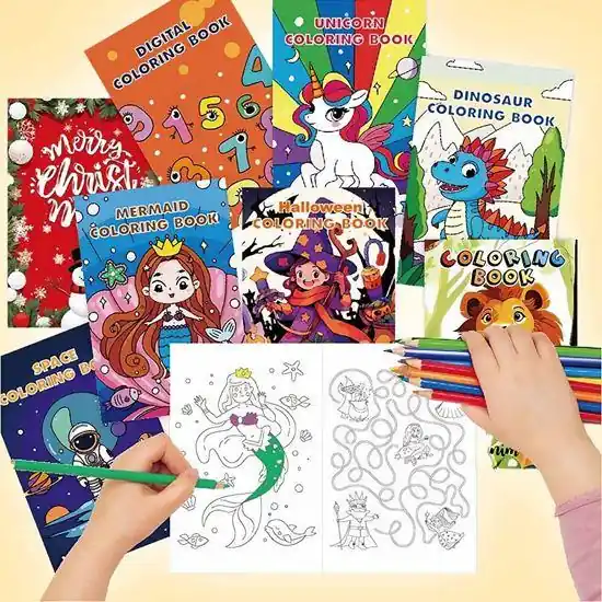 Pouze Dnes Set dětských omalovánek - 8 sešitů