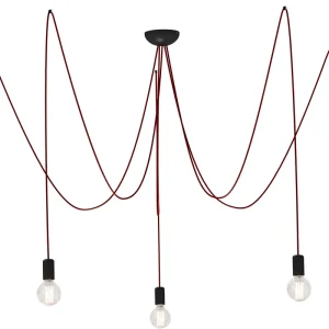 Nowodvorski 6790 SPIDER red - Závěsný retro lustr 5xE27 Pouze Dnes