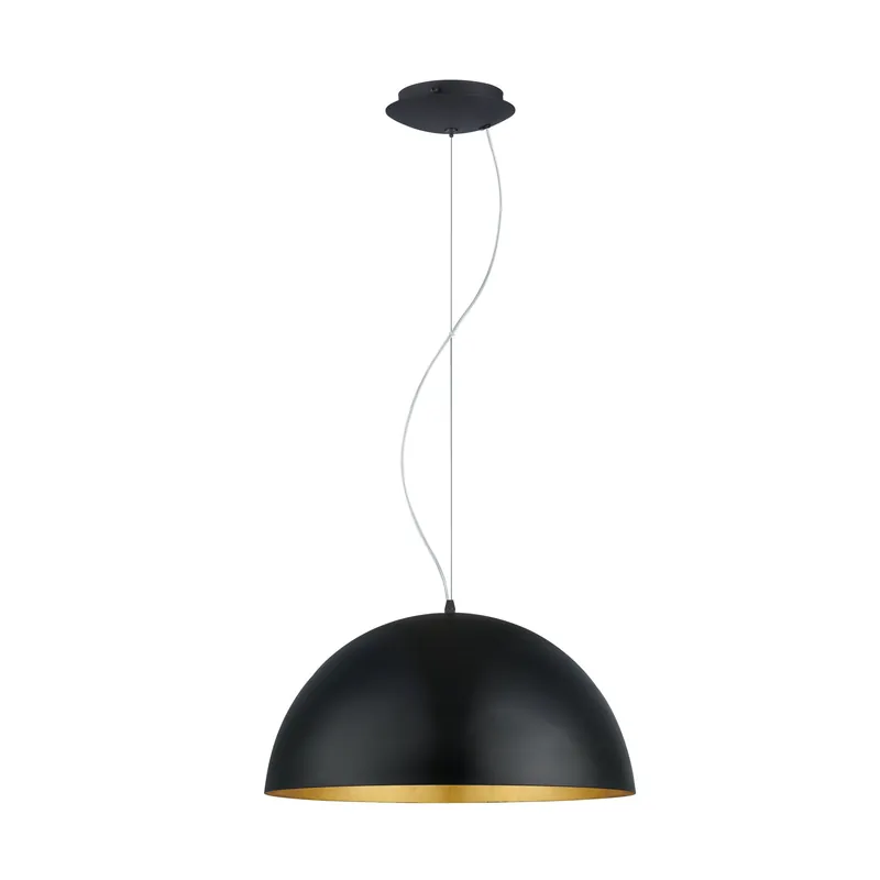 Eglo 94936 GAETANO 1 - Závěsné svítidlo, černá + zlatá Ø 53cm Sezónní Sleva