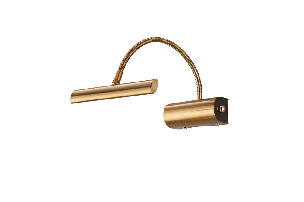 Omezená Nabídka Trio Leuchten 279770104 CURTIS - LED stmívatelné staromosazné svítidlo nad obrazy, LED 4W, 3000K