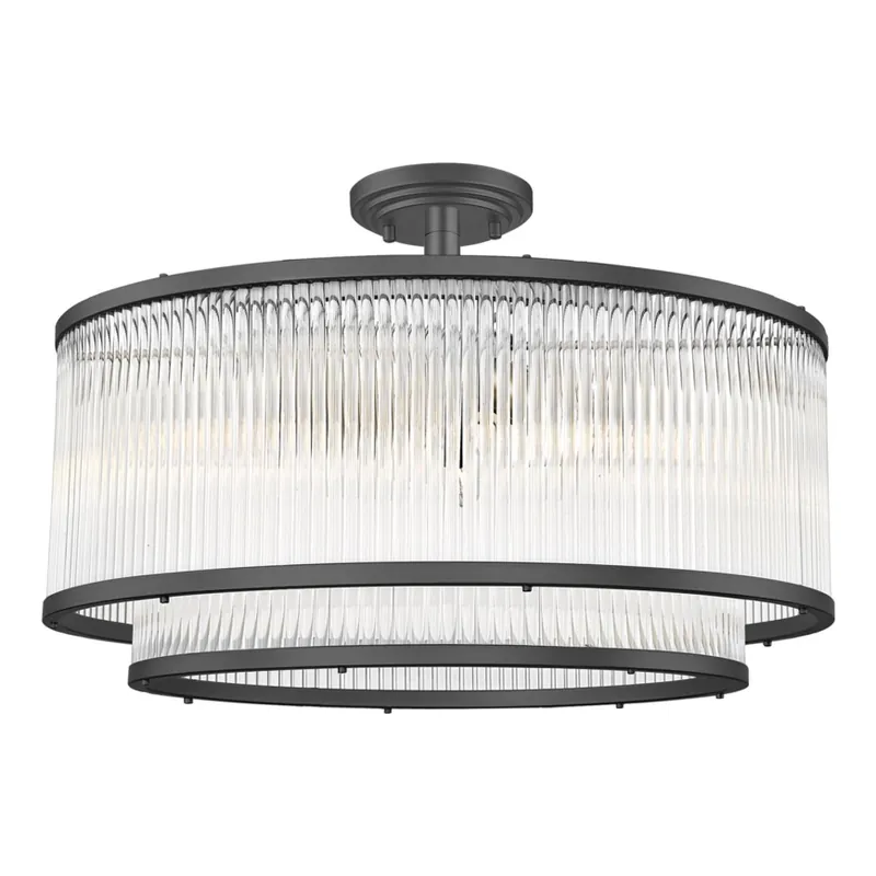 Zuma Line - Lustr na tyči 6xE14/60W/230V černá Nejlepší Volba