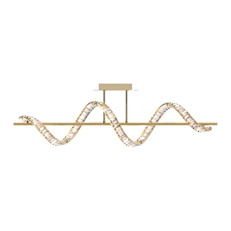 Zuma Line - LED Stmívatelný křišťálový lustr na tyči LED/24,5W/230V 2700-6000K + dálkové ovládání Značkový